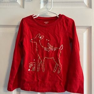Carters long sleeve deer shirt
